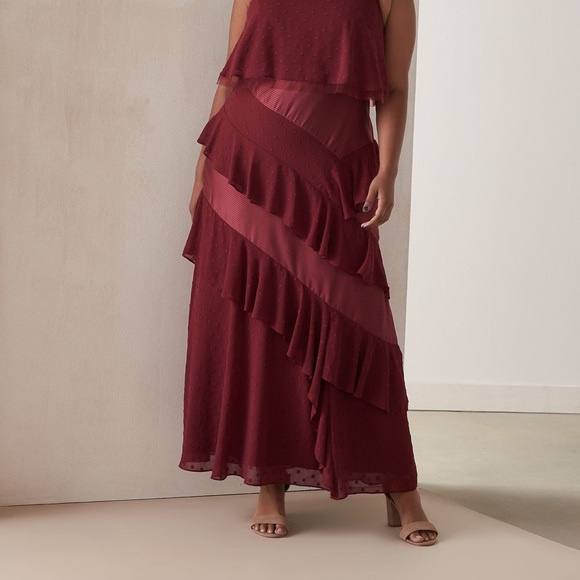Addition Elle Dresses & Skirts - Ruffled Maxi Dress